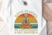 Groovy Hippie Grandma PNG, 70s Retro, a Graphic by Vector Portal (Thumbnail 3 of 5)