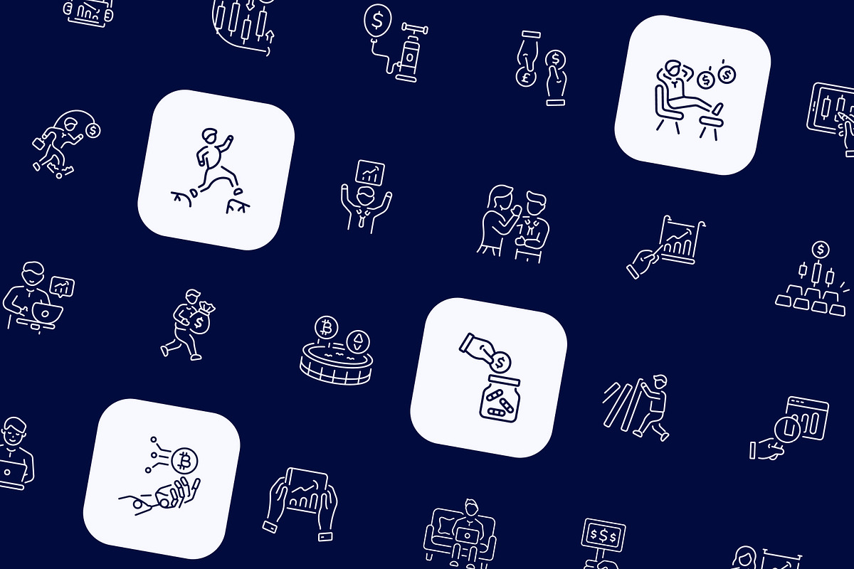 Stock Market and Trading Icon Set, an Outline Icon by Prosymbols (Photo 5 of 7)