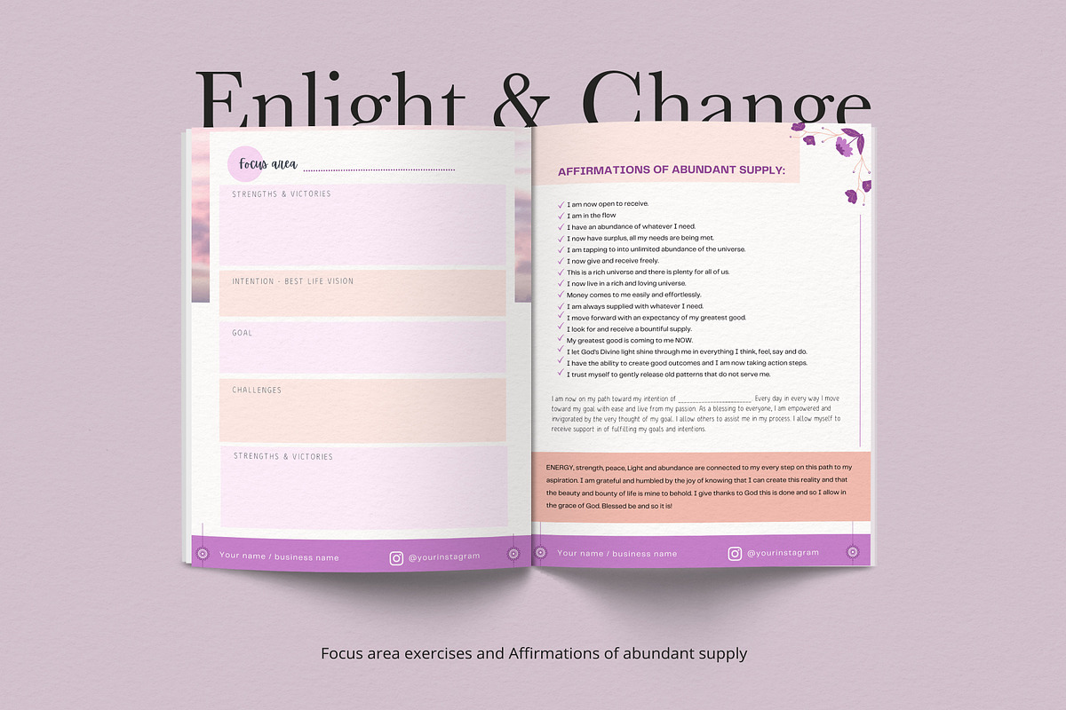 Coach Workbook Template for Canva, a Magazine Template by Sakura Digitals (Photo 8 of 8)