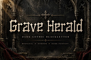 Grave Herald, a Blackletter Font by Wow Magic (Thumbnail 1 of 5)