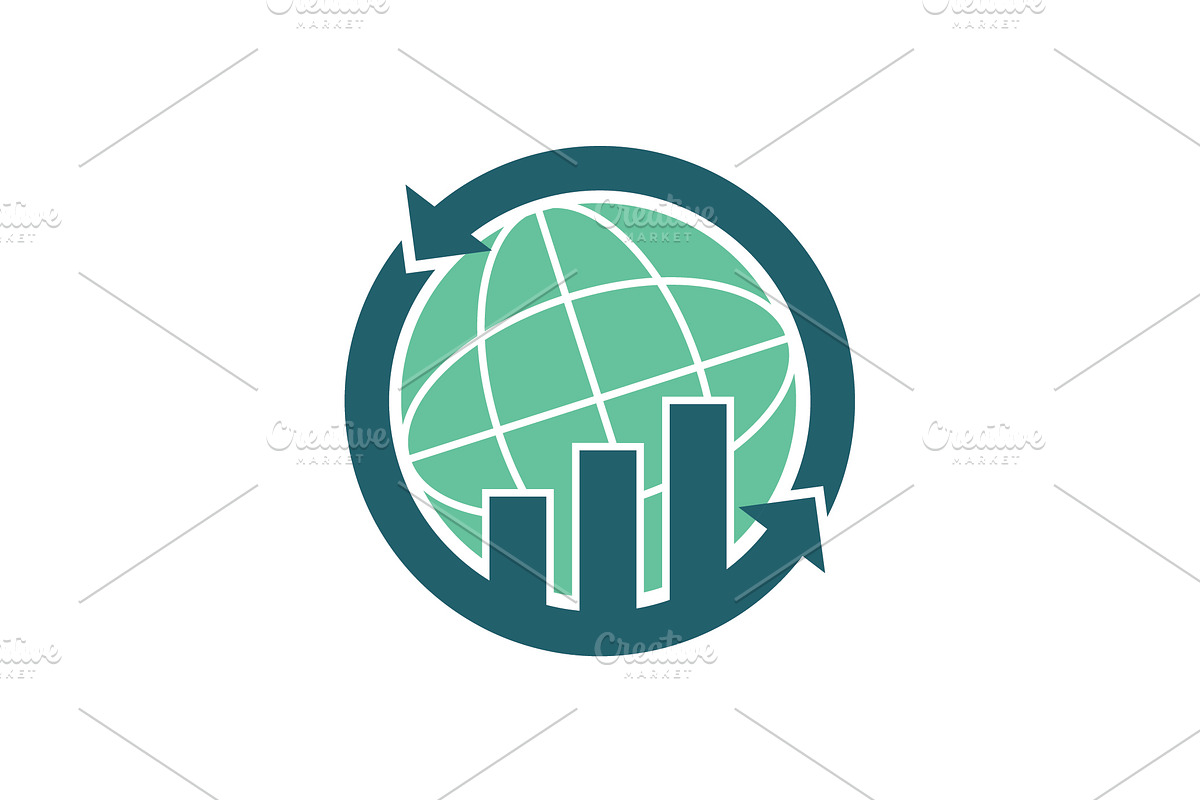 Global Finance Simple Logo, a Branding & Logo Template by Logo Loom (Photo 2 of 4)