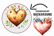 Watercolor Romance Clipart Bundle, an Illustration by Libby Wishes (Thumbnail 2 of 7)