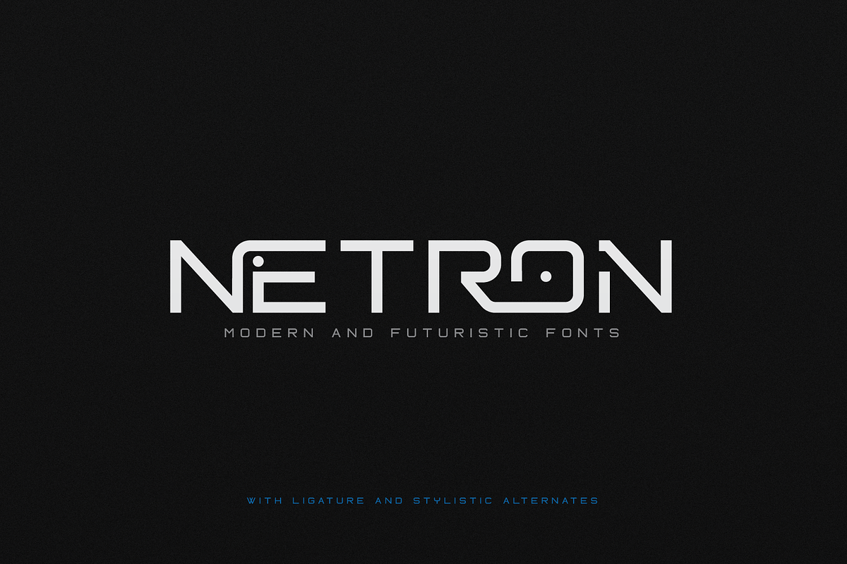 Netron - Futuristic Font