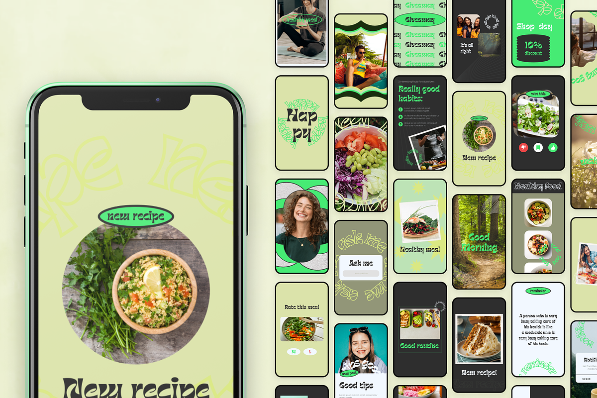 900 Canva Instagram Template Bundle, a Social Media Template by ...