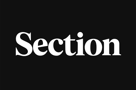 Section - serif typeface