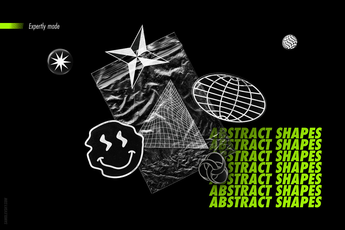 Abstract Shapes: 100 Design Elements, an Object Graphic by Samolevsky (Photo 18 of 21)