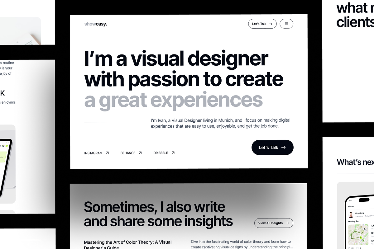 Showcasy - A Personal Portfolio Webs, an UI Kit Template by dhuhacreative (Photo 8 of 8)