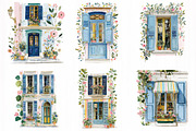 Mediterranean Window Door Clipart, an Object Illustration by DreamCafeArt (Thumbnail 3 of 7)