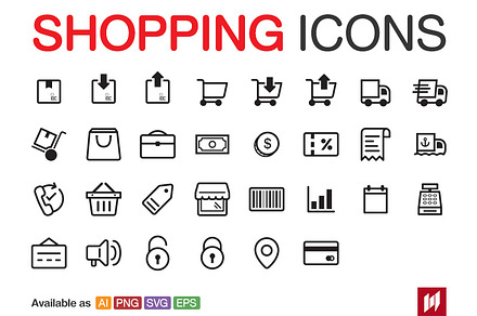 Shopping & E-Commerce Icons