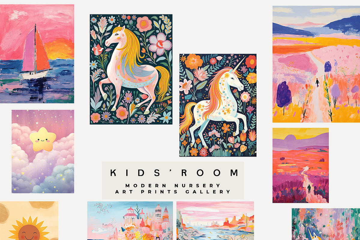 KIDS' ROOM PRINTS GALLERY, a Background Graphic by Lana Elanor (Photo 8 of 10)