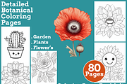 Detailed Botanical Coloring Pages, an Animal Illustration by martinblan (Thumbnail 1 of 4)