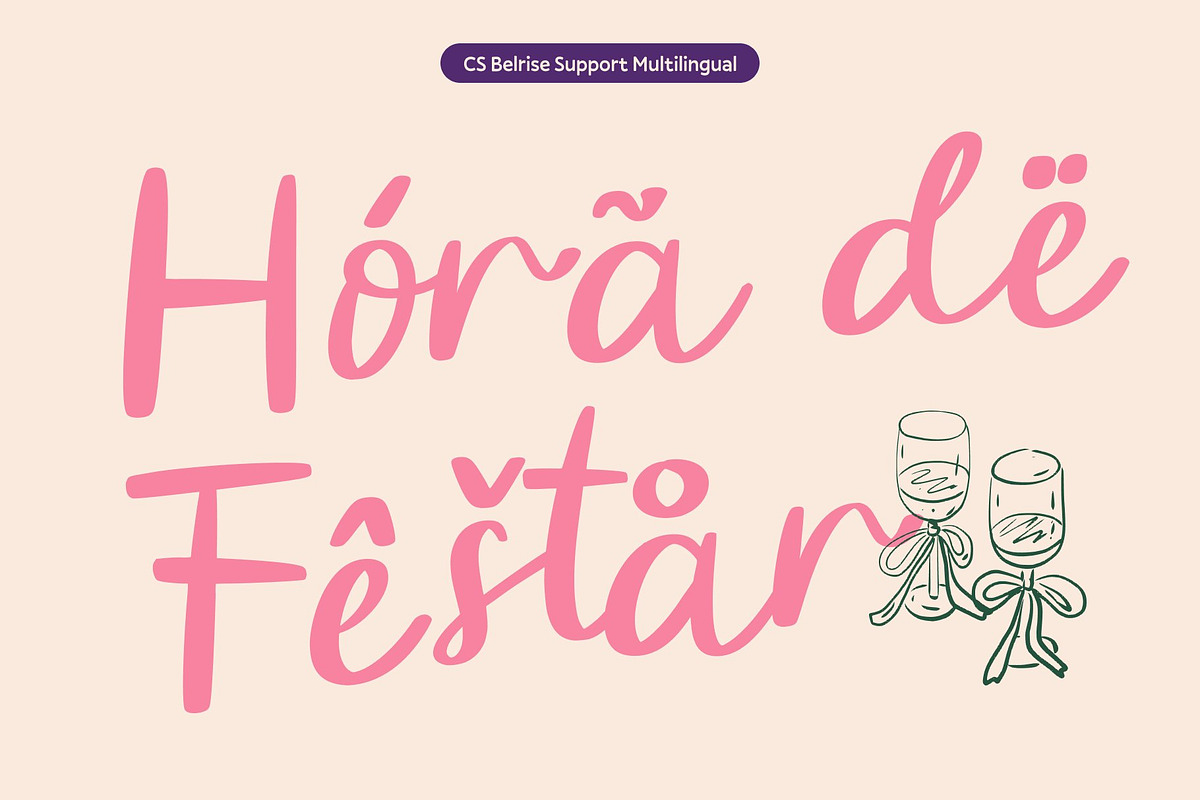 CS Belrise – Beauty Script Font, a Script Font by Craft Supply Co. (Photo 7 of 8)