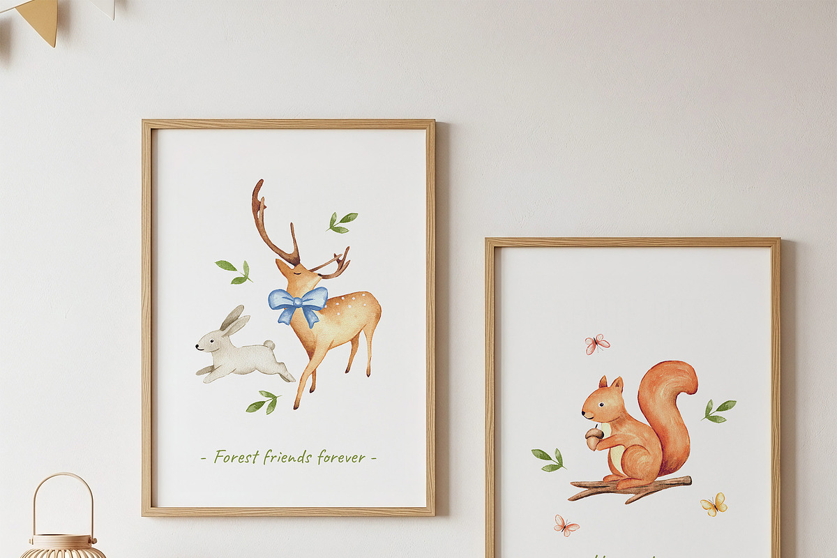 Woodland Watercolor Illustrations, an Animal Illustration by Liliia Polos Illustration (Photo 3 of 16)