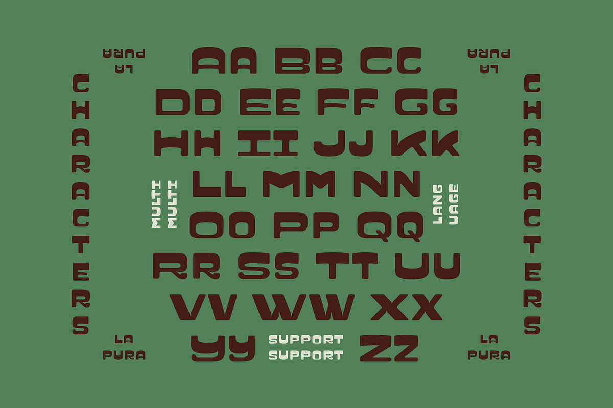 SFC La Pura, a Slab Serif Font by Skilline Supply Co. (Photo 3 of 8)
