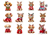 Whimsical Christmas Animal, an Illustration by Design Market (Thumbnail 2 of 3)