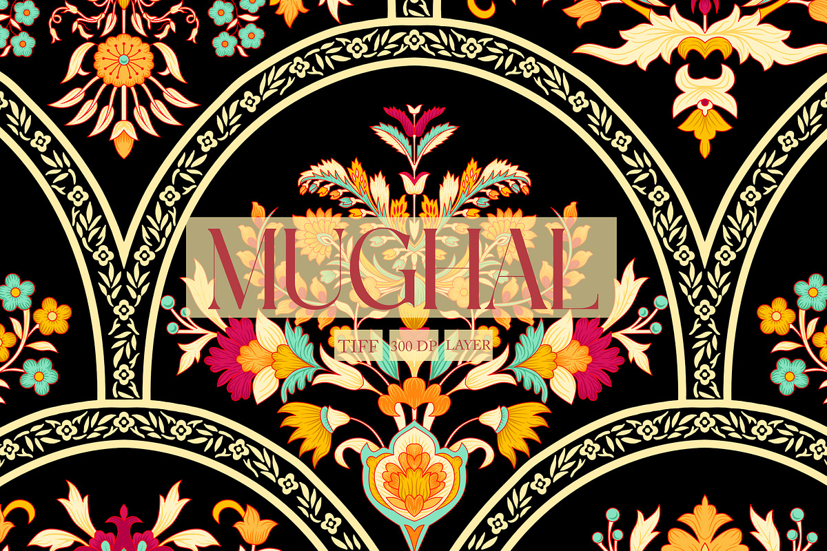 MUGHAL Blossom Arches Pattern, a Pattern Graphic by Fabrivo (Photo 1 of 11)