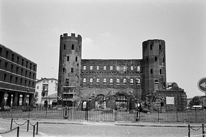 Porta Palatina Palatine Gate in Turin, a Photo by WorldOfPhotos