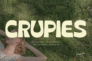 Crupies - Retro Bold Font, a Sans Serif Font by Dikas Studio