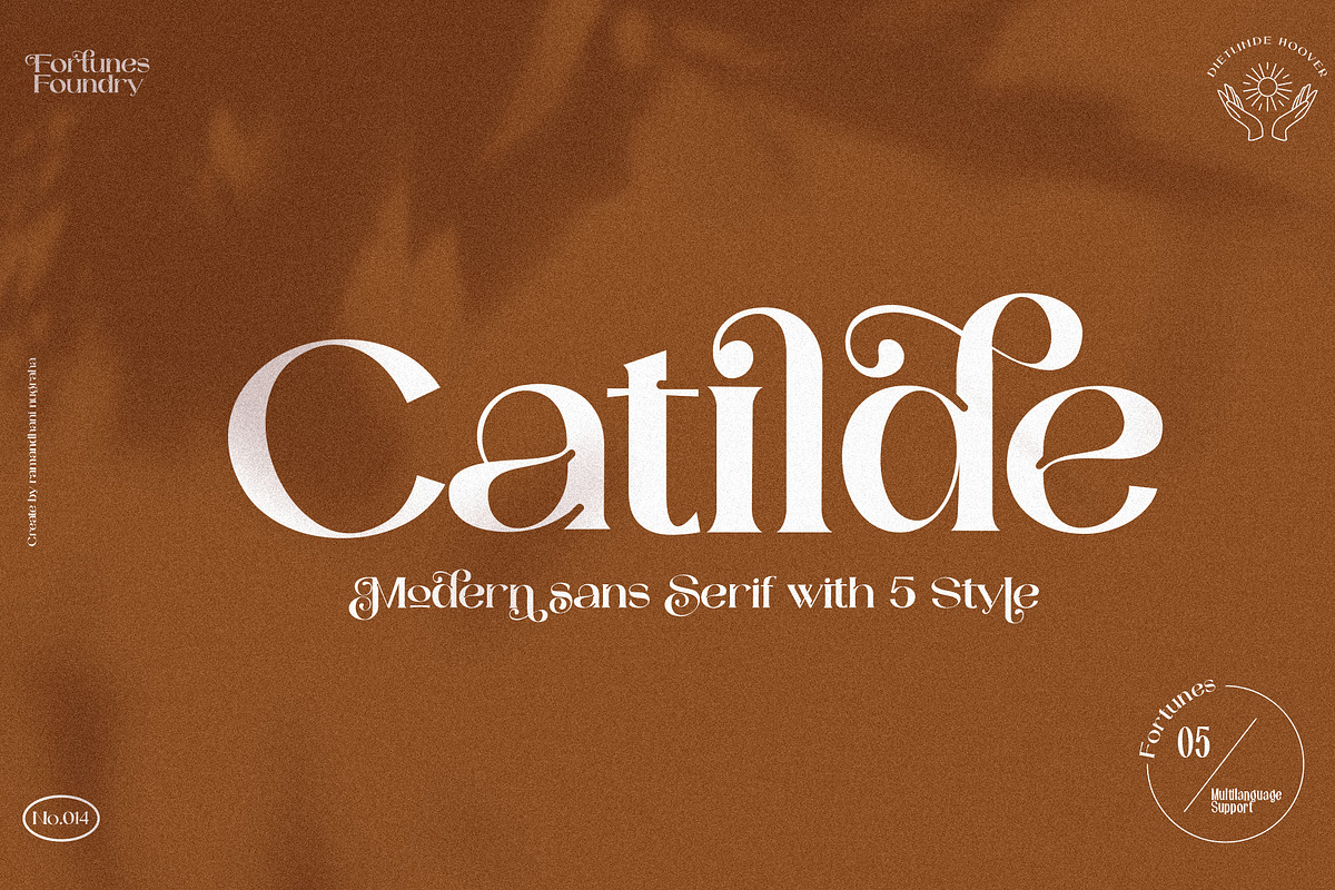 Catilde Modern Sans Serif, a Serif Font by Fortunes Co (Photo 1 of 17)