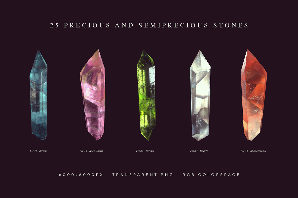 Gemstones & Crystals, an Object Graphic by RuleByArt (Photo 16 of 18)