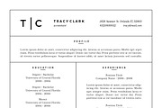 Clean & Simple Resume, a Resume Template by Glowing Pieces (Thumbnail 2 of 5)
