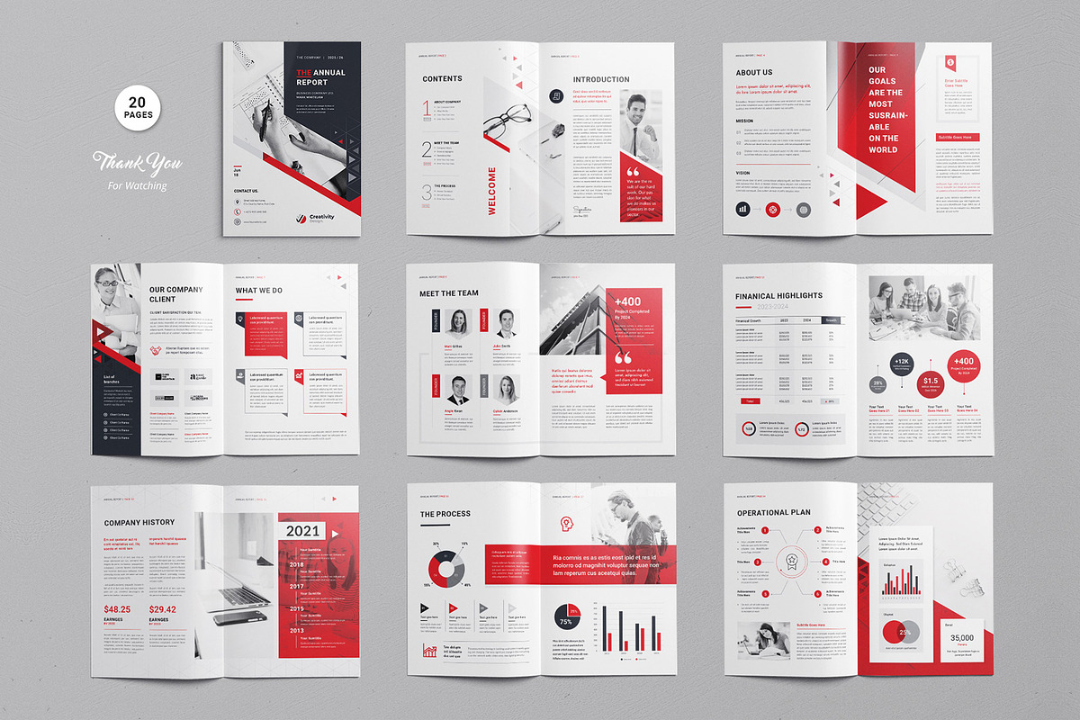 The Annual Report | InDesign & Ms Wo, a Brochure Template by Creativity-Design (Photo 11 of 12)