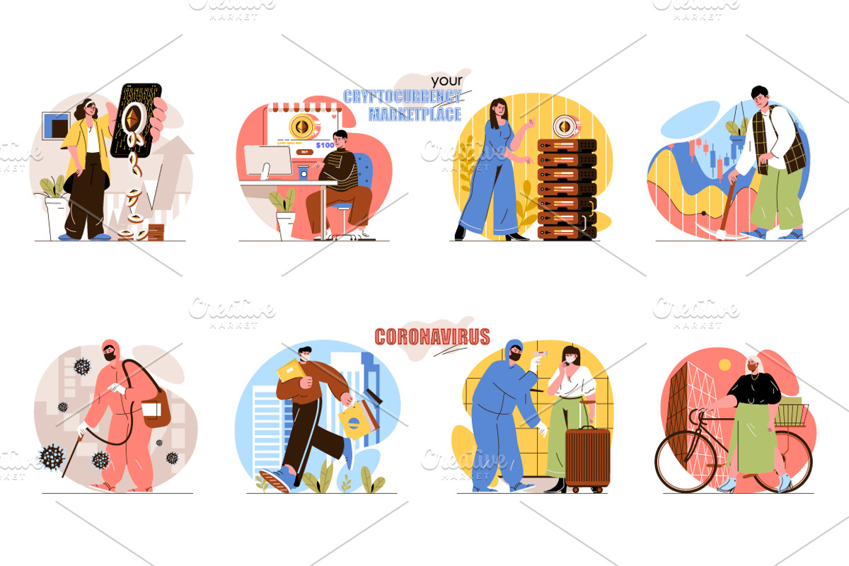 Flat Web Concept Illustrations, a Finance Illustration by alexdndz (Photo 4 of 14)