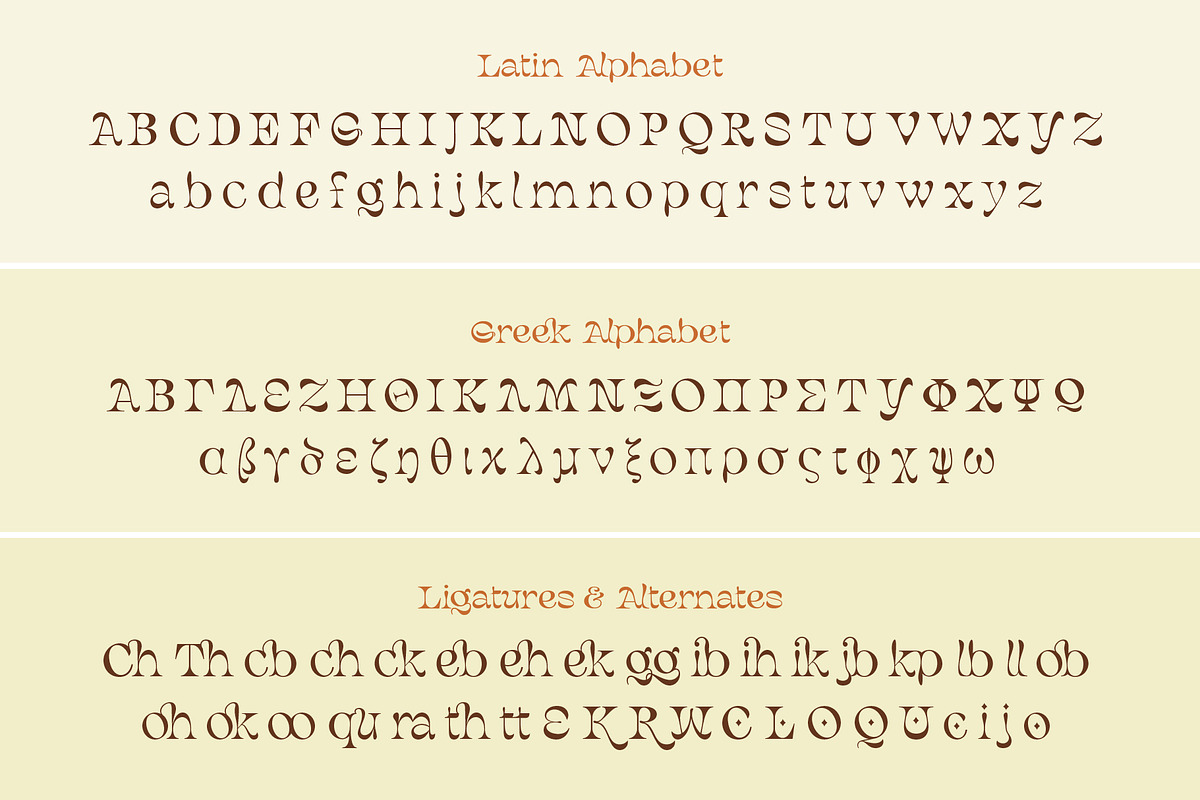 Magritte Surrealist Serif Font, a Font by Molly Suber Thorpe (Photo 4 of 10)