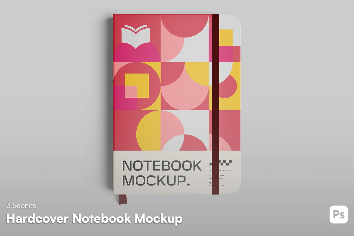 Notebook Mockup Set, a Mockup by graphicsauce (Photo 1 of 4)