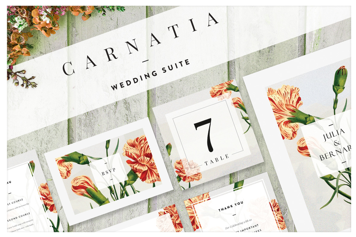 Carnatia - Wedding Suite (Adobe), an Invitation Template by Europe.graphics (Photo 1 of 9)