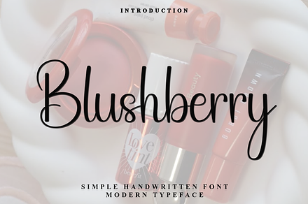 Blushberry, a Handwritten Font by FreshTypeINK