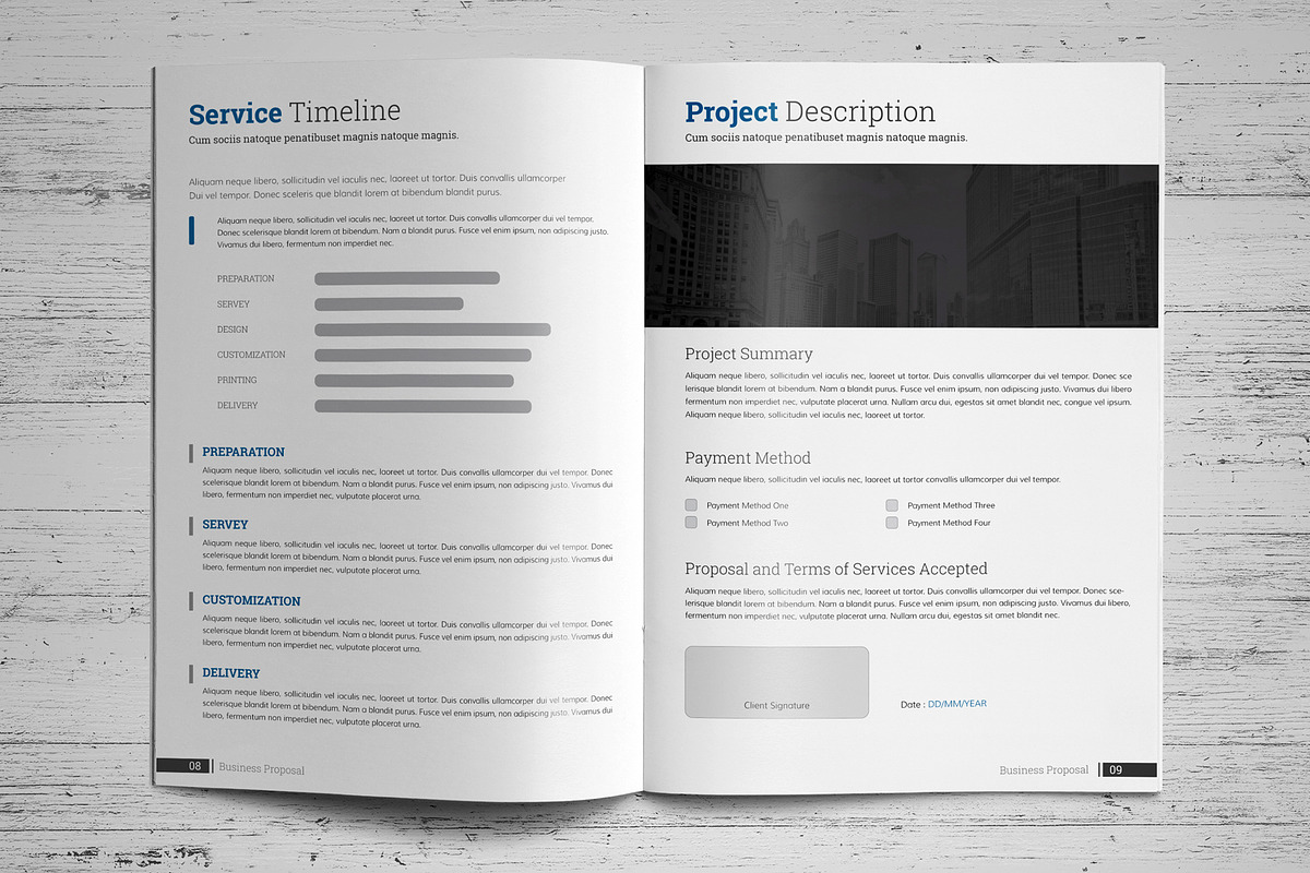 Project Proposal Template V5, a Brochure Template by JanySultana (Photo 5 of 14)