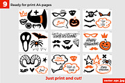 Halloween Party Photo Booth Props A4, an Object Graphic by Sopelkin (Thumbnail 3 of 3)