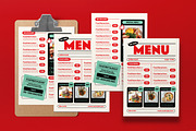 Cream Retro Simple Food Menu, a Flyer Template by graphicook (Thumbnail 3 of 4)