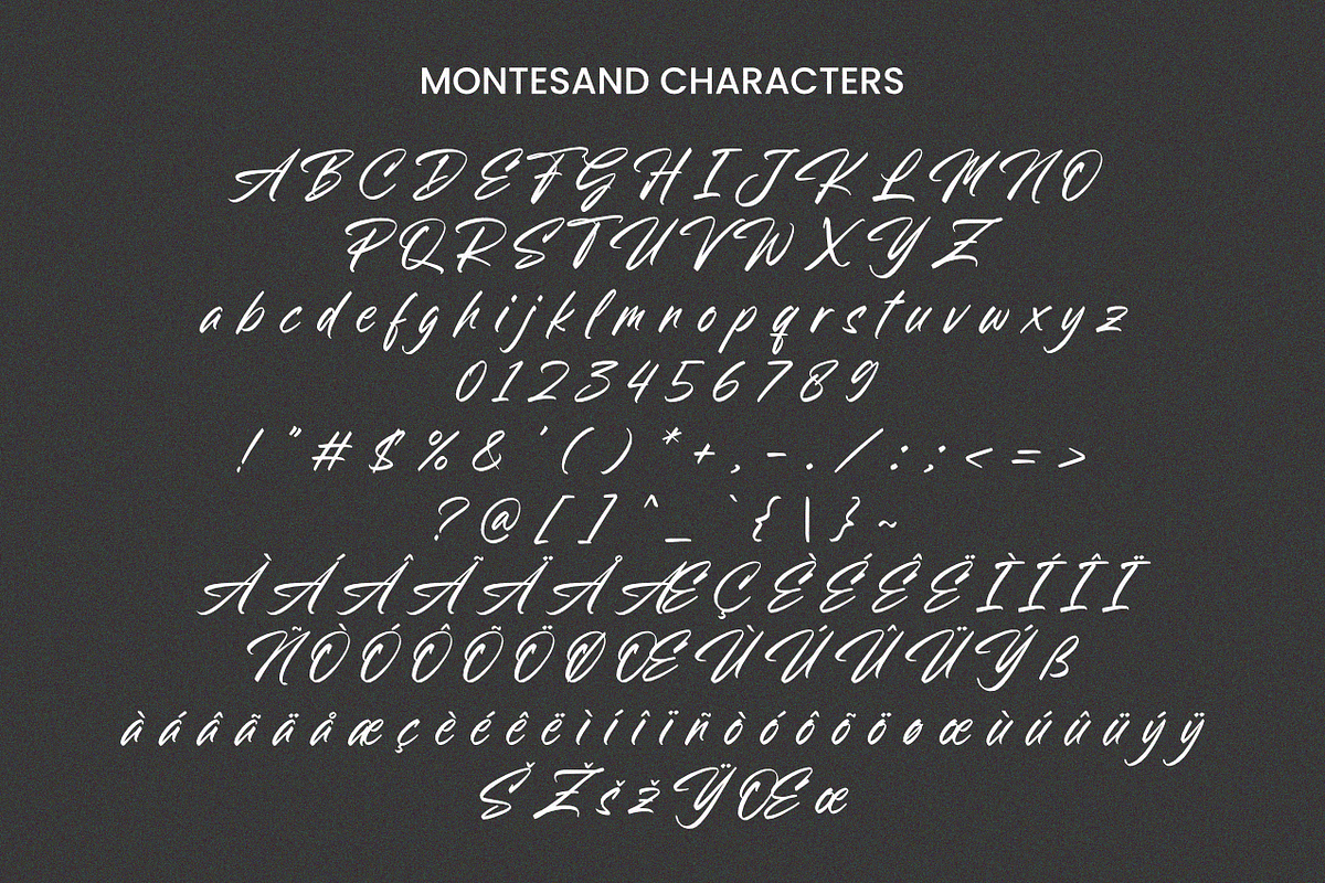 Montesand - Handwritten Font, a Handwritten Font by Sibelumpagi Studio (Photo 9 of 10)