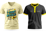 Polo & Crew Neck T-Shirt Mockup Set, a Shirt Mockup by graphypix (Thumbnail 3 of 14)