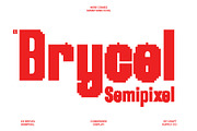 CS Brycel Semipixel, a Sans Serif Font by Craft Supply Co. (Thumbnail 1 of 8)