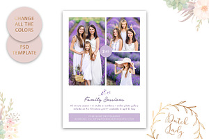 PSD Photo Session Card Template 76