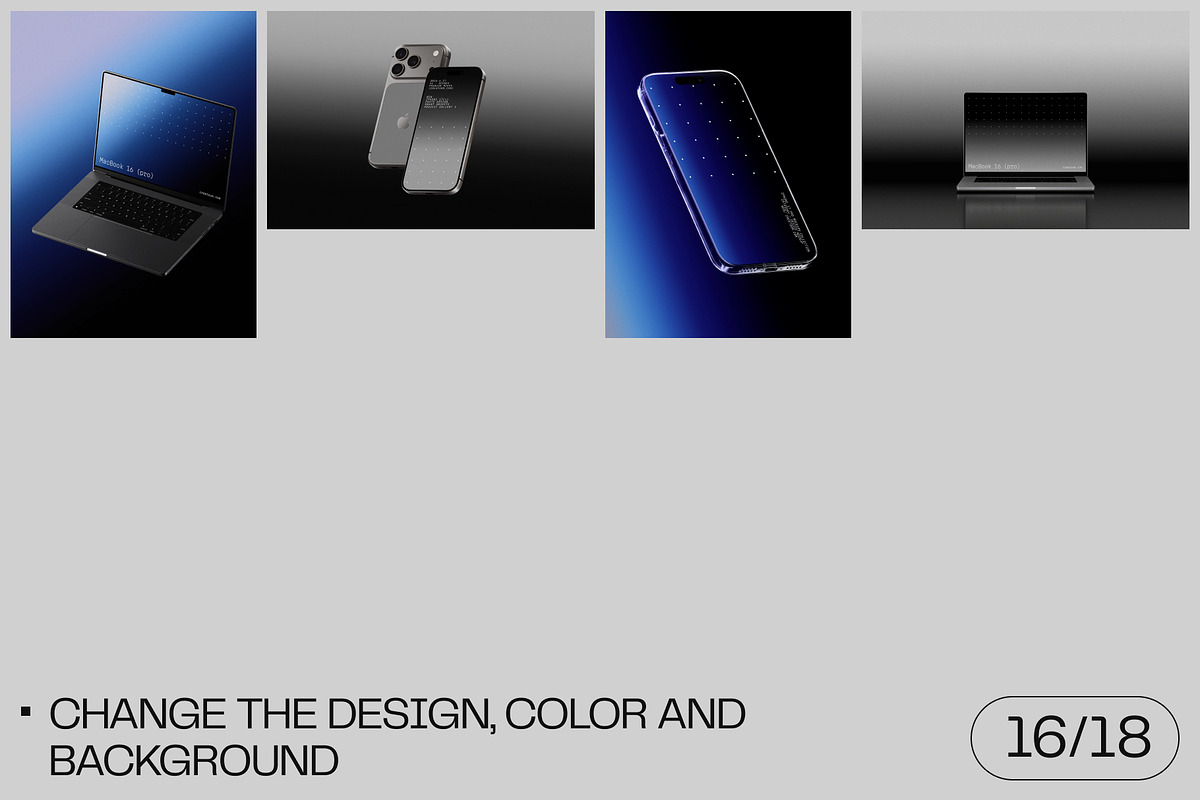 Apple device mockups v3, a Device Mockup by Creatoom (Photo 6 of 12)