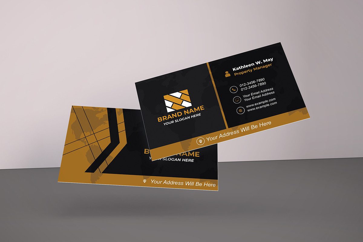 Modern Business Card Design Editable, a Business Card Template by Mohammad Sarfaraz (Photo 5 of 7)