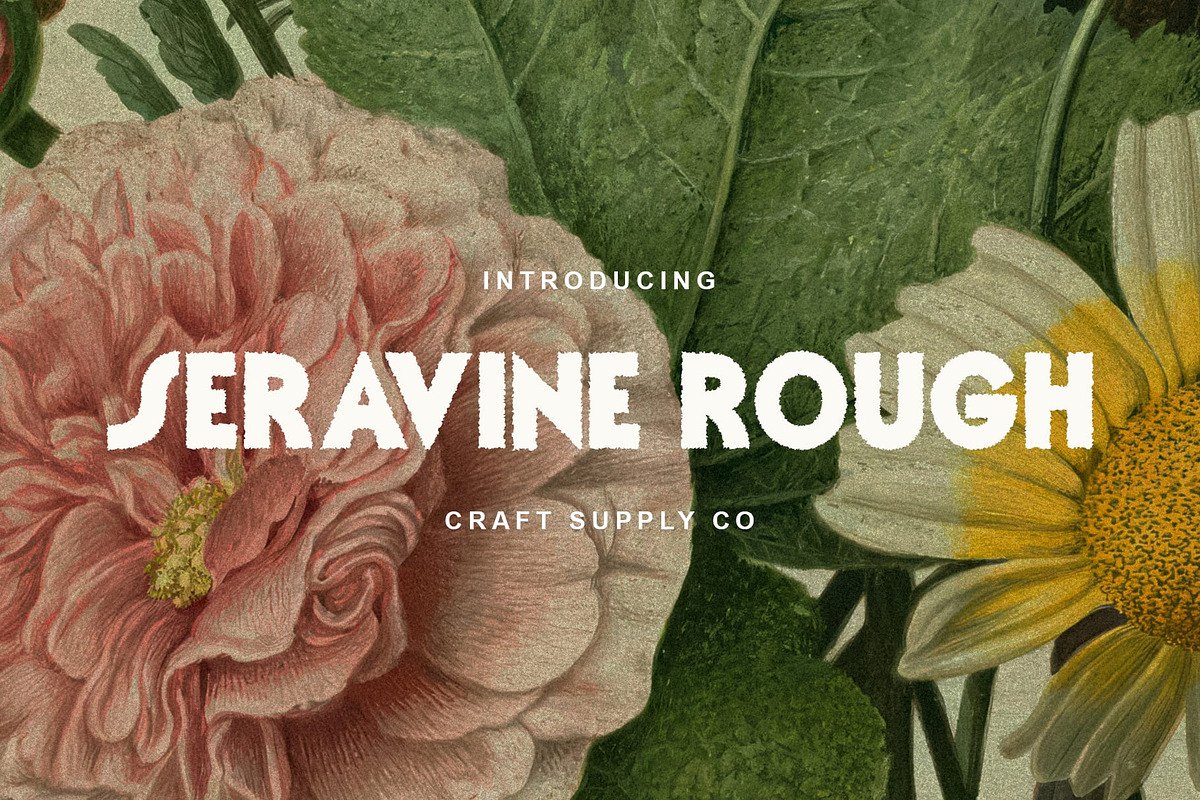 Seravine Rough, a Sans Serif Font by Craft Supply Co. (Photo 1 of 8)