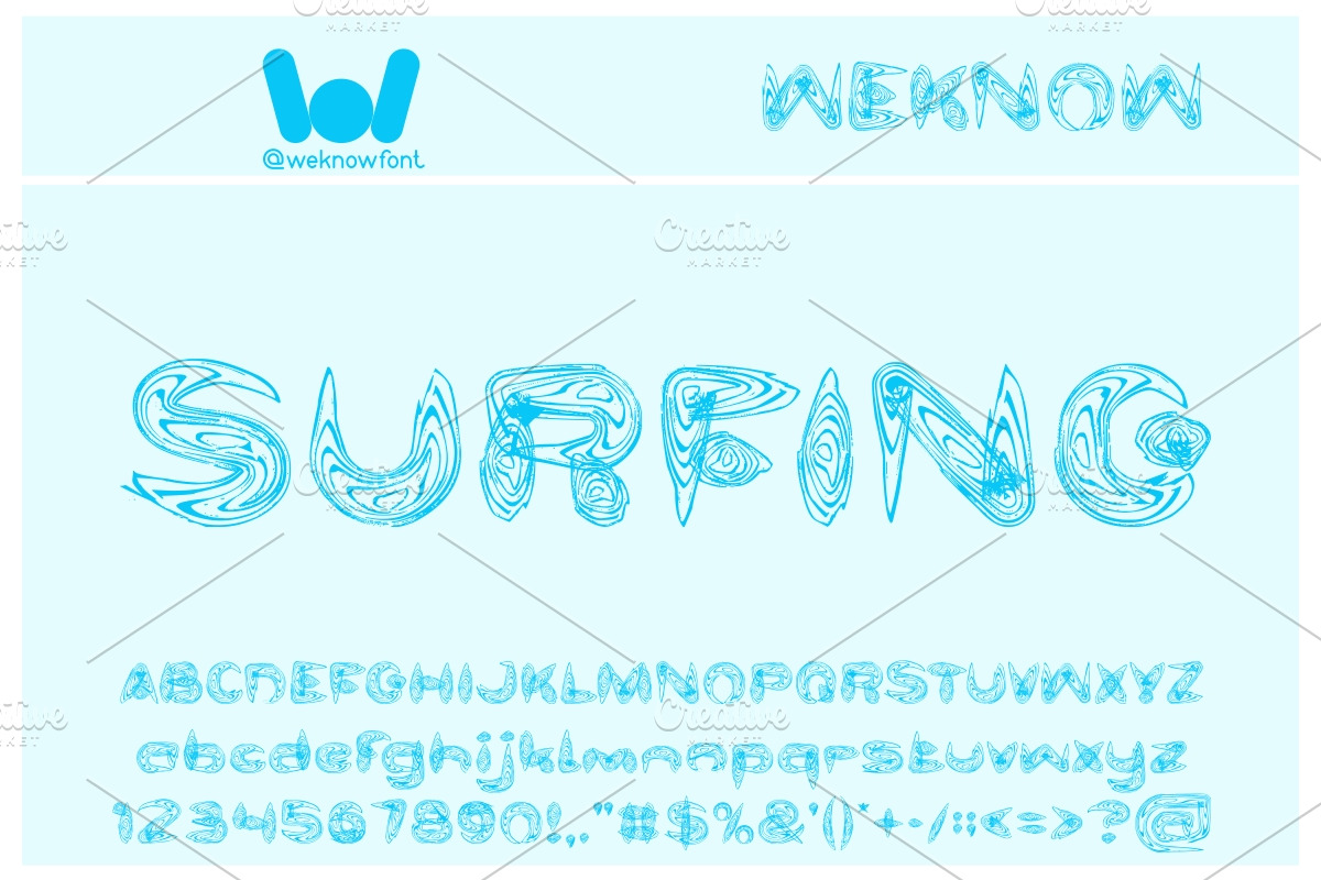 water and gasoline font, a Font by weknow (Photo 2 of 5)
