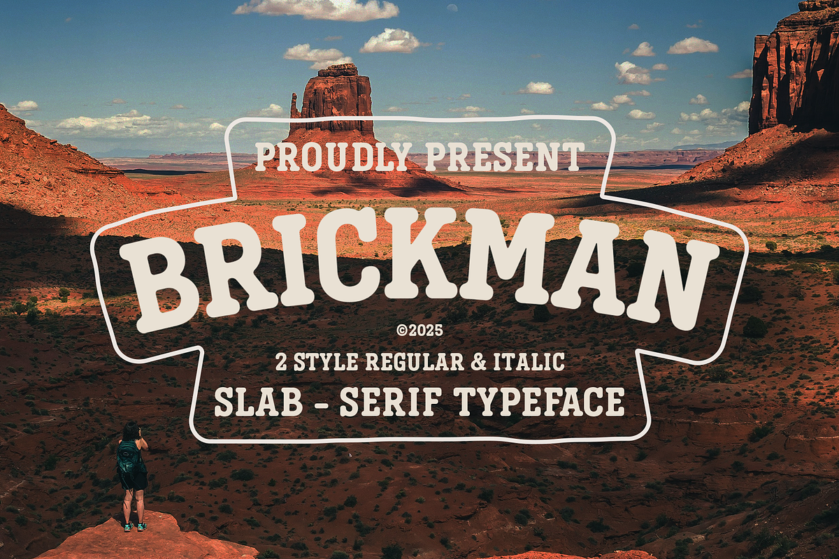 Brickman - Bold Slab Serif Typeface, a Font by Indotype Foundry (Photo 1 of 10)