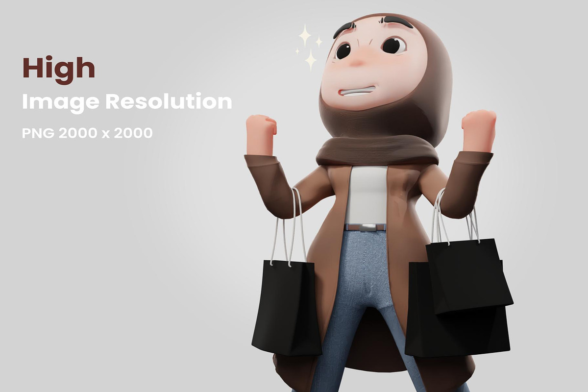 3D Hijab Illustration, a Person Illustration by Lumina_ui_ux202 (Photo 3 of 8)