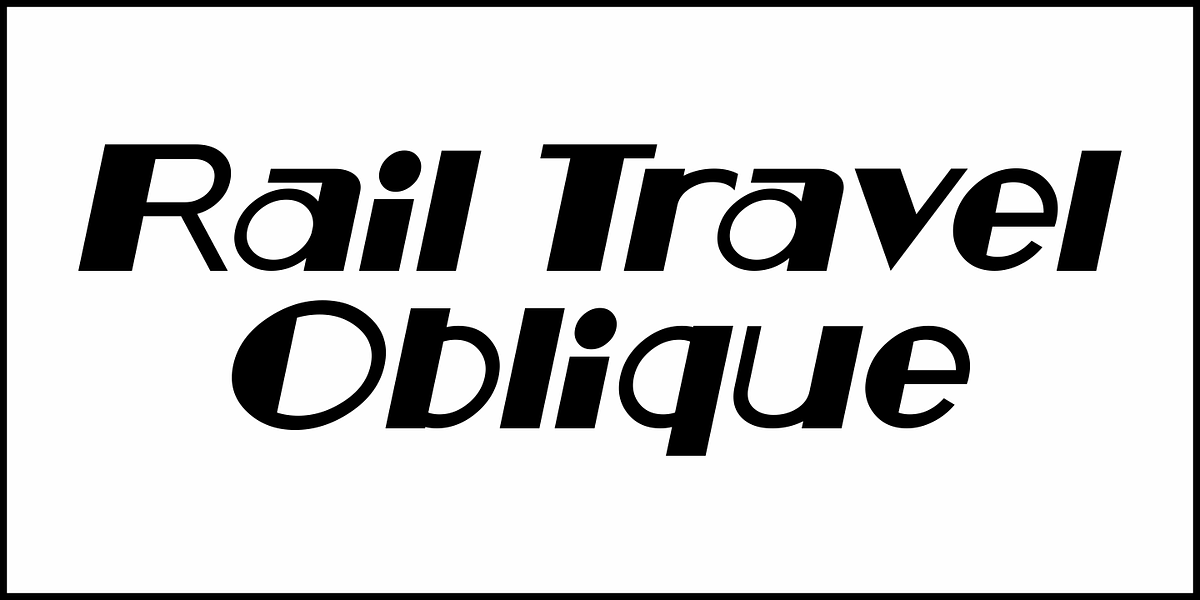 Rail Travel JNL, a Font by Jeff Levine Fonts (Photo 4 of 5)