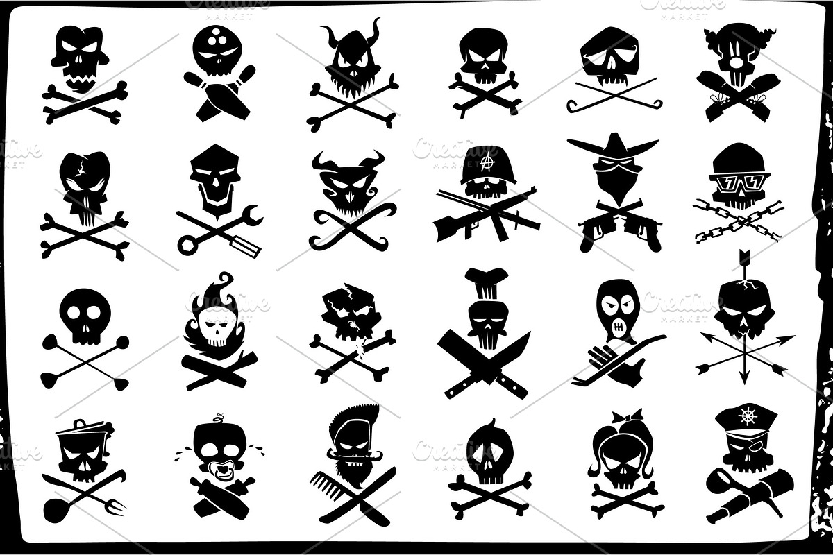 skull and bones signs, an Illustration by tumbalipum