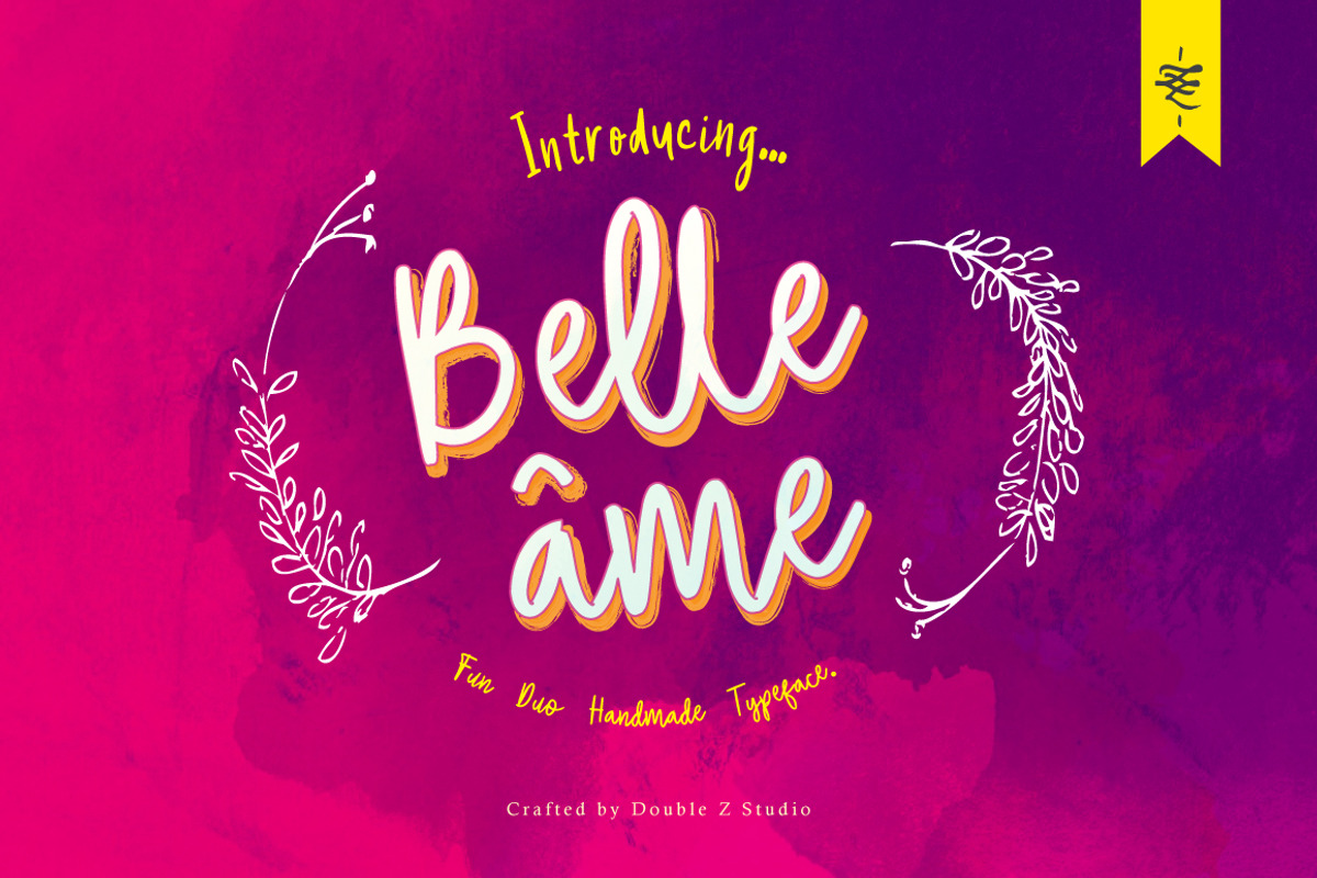 Belle âme - Font Duo preview 3