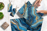 Elegant Deep Blue Agate Scrapbook, a Background Graphic by V Design Creator (Thumbnail 5 of 12)