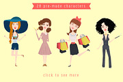 Character creation toolkit - Ladies, a Person Illustration by Anna Ivanir (Thumbnail 2 of 4)