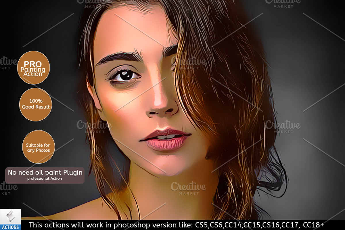 Vector Painting Actions Bundle, an Action Add-On by Vatdesign (Photo 6 of 13)